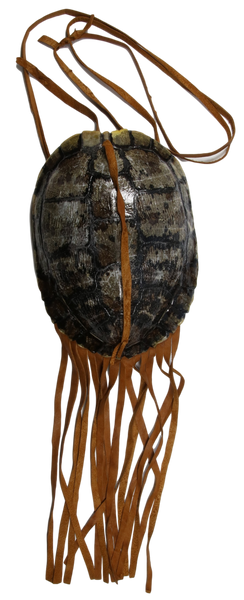 XL Red Eared Slider Turtle Bag W/Buckskin Fringe