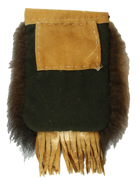 Bison Belt Bag W/Brain Tan Leather