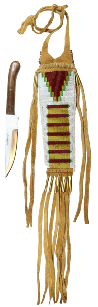 Plains Indian Knife Sheath W/Knife