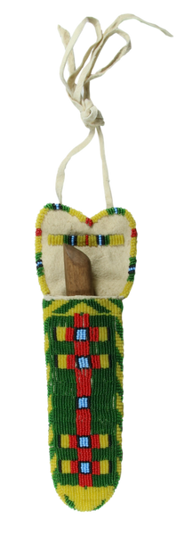 Plains Indian Beaded Knife Sheath W/Knife
