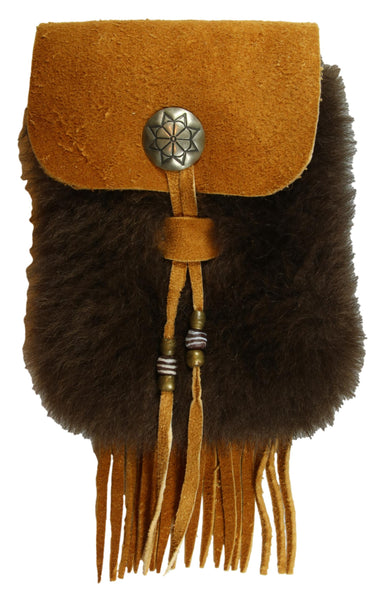 Medium Belt Bag - Bison W/Brain Tan Leather