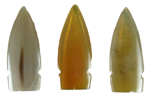 Carved Natural Bone Arrowhead - 2-1/2" Long