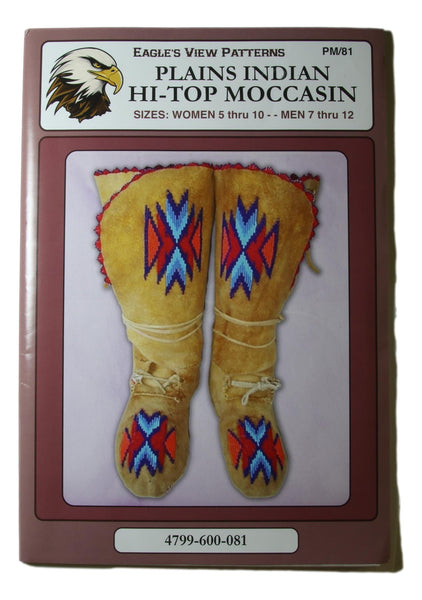 Pattern - Plains Indian Hi-Top Moccasin Pattern - New Cover
