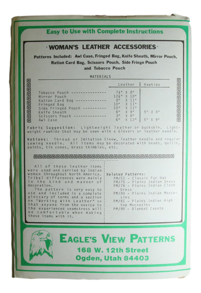 Pattern - Woman's Leather Accessories