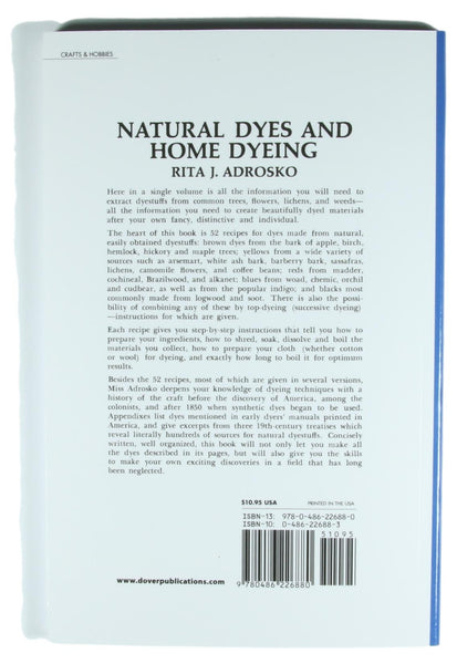 Natural Dyes and Home Dyeing