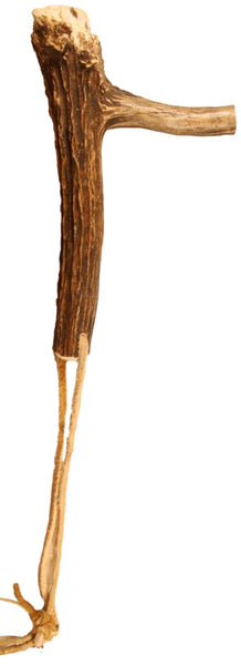 Elk Horn Scraper Handle - Wahintke - Brown Handle -Short