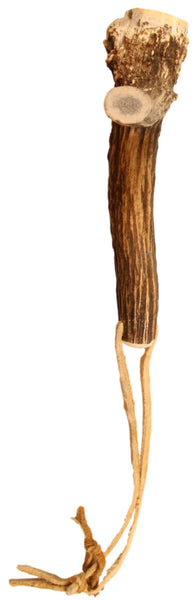 Elk Horn Scraper Handle - Wahintke - Brown Handle -Short