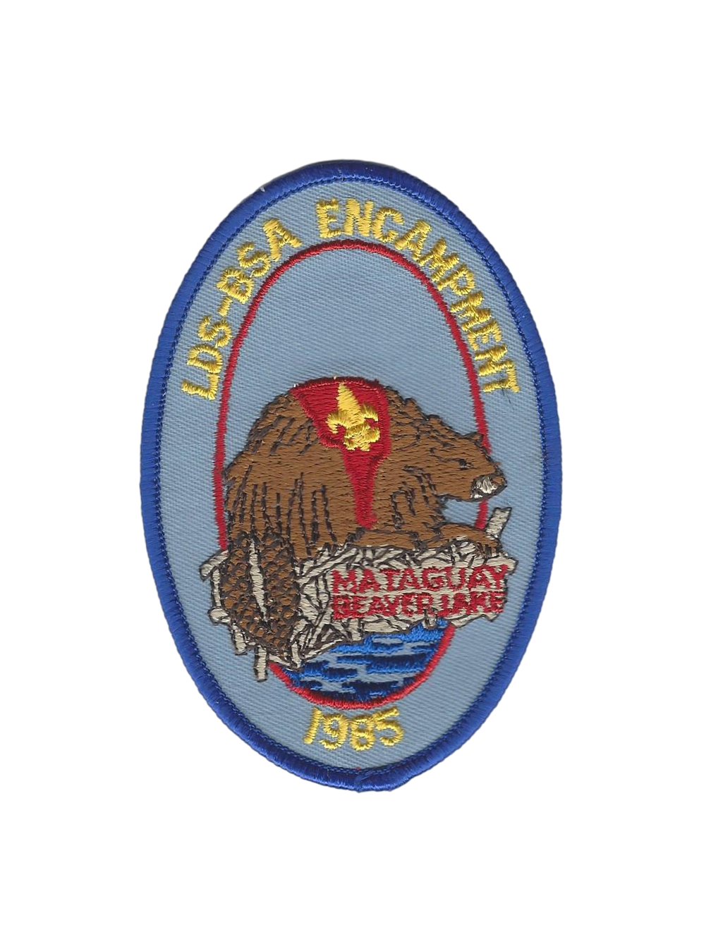 1985 LDS-BSA Encampment Patch - Mataguay-Beaver Lake