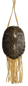 XL Red Eared Slider Turtle Bag W/Buckskin Fringe