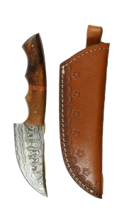 Handcrafted Damascus Knife W/Sheath
