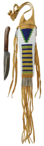 Plains Indian Knife Sheath W/Knife