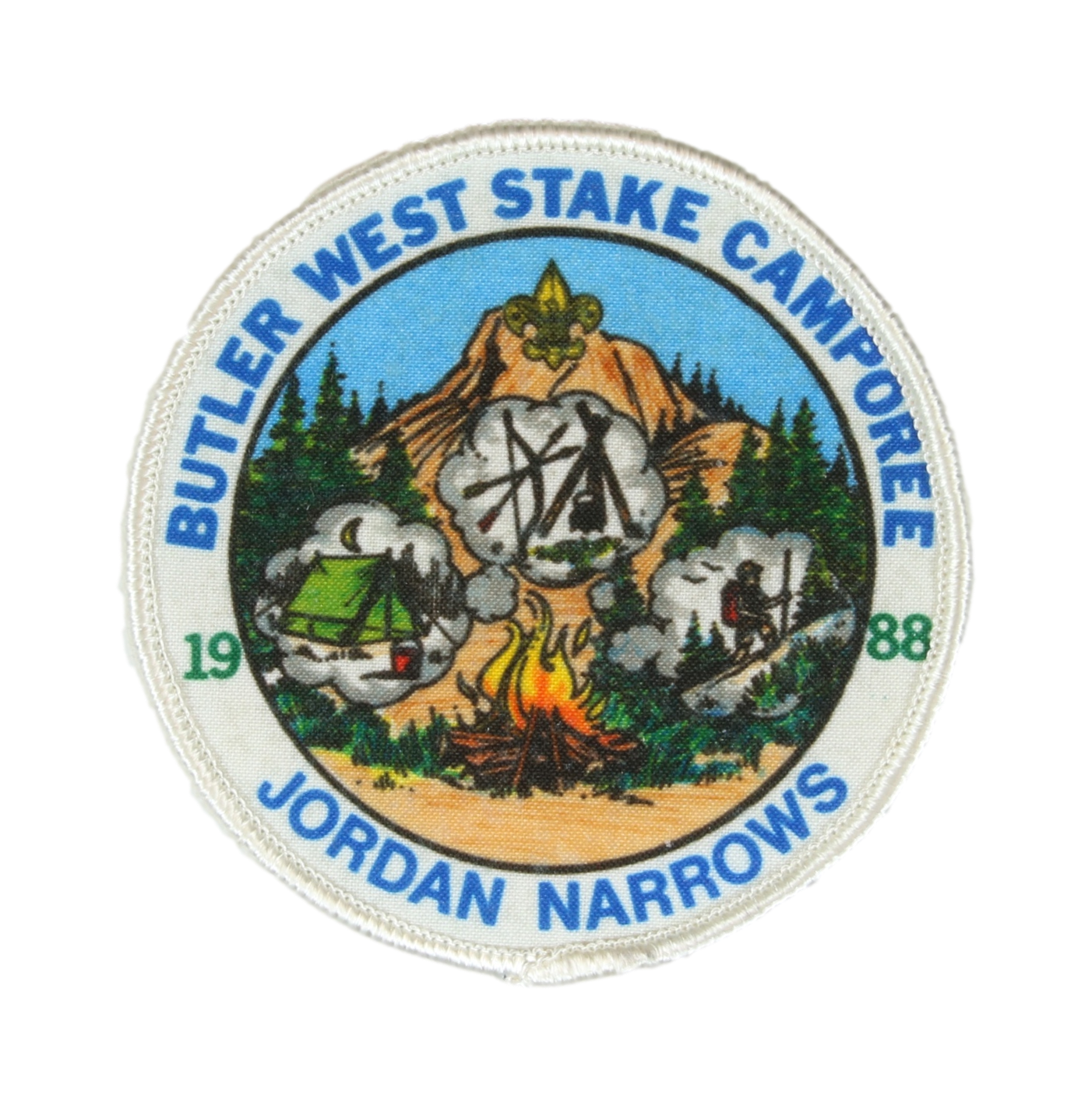 1988 Butler West Stake LDS Camporee Patch
