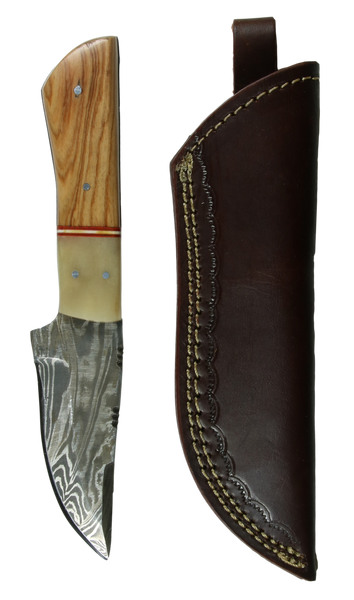 Handcrafted Damascus Knife W/Sheath