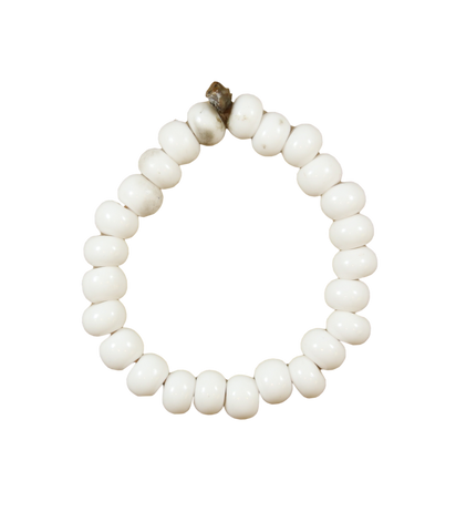 Bead - CZECH Glass Trade Beads White (25)