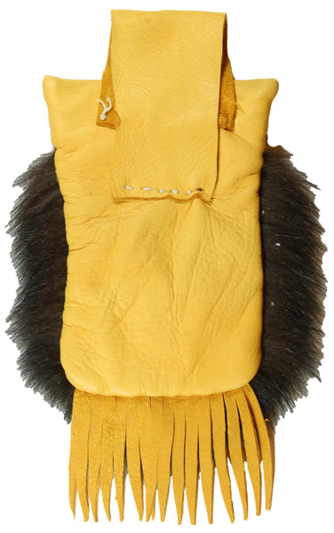 Small Belt Bag - Skunk Fur