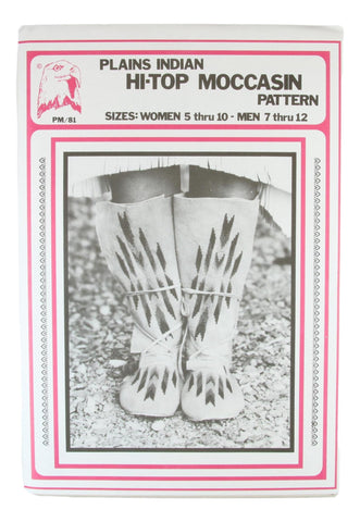 Pattern - Plains Indian Hi-Top Moccasin Pattern