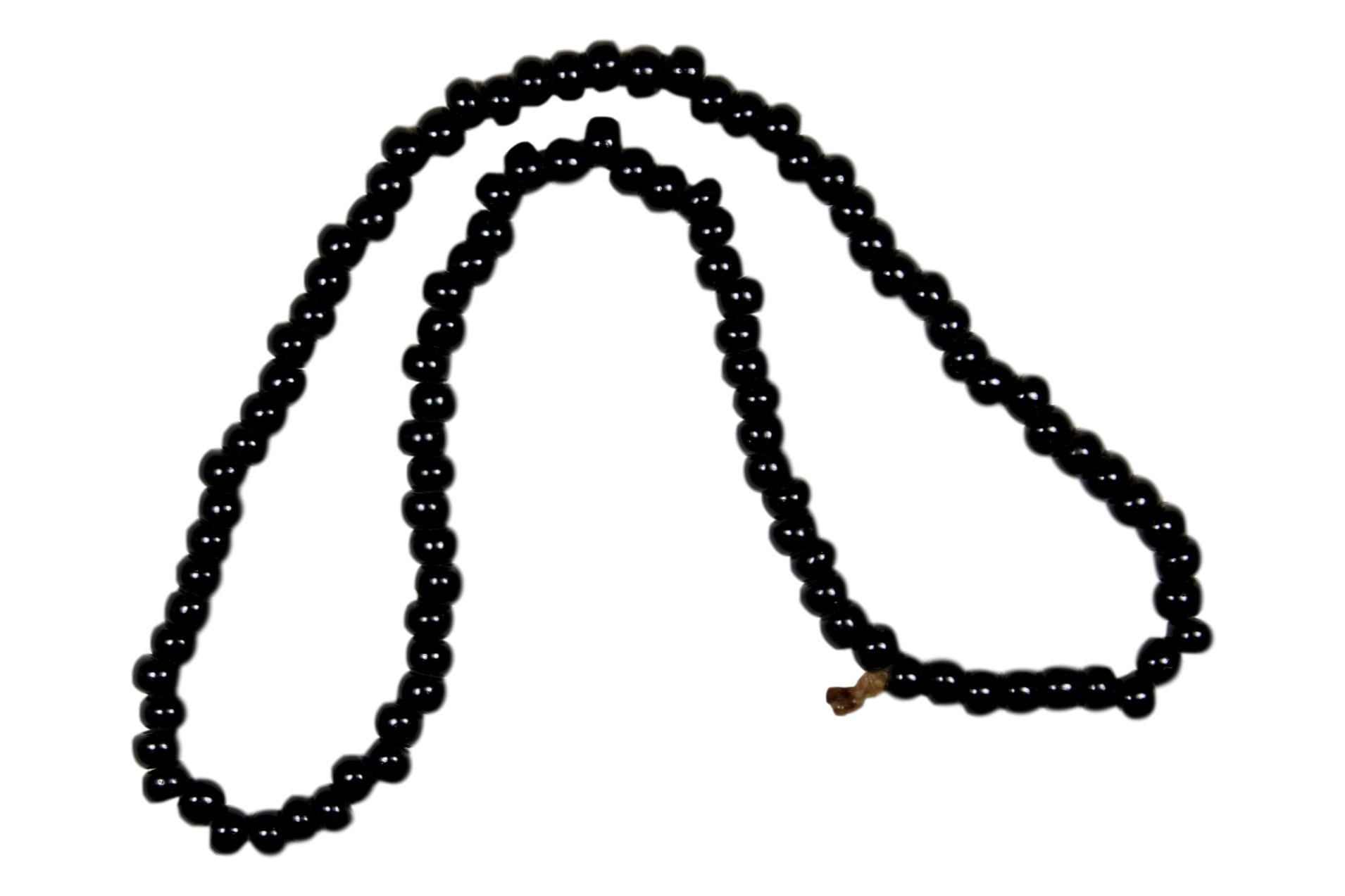 Bead - CZECH Glass Trade Beads Black (100)