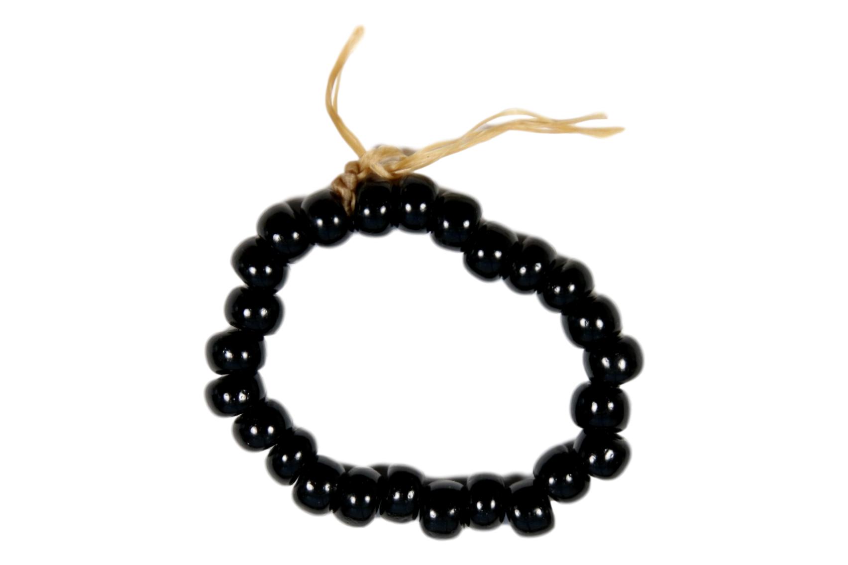 Bead - CZECH Glass Trade Beads Black (25)